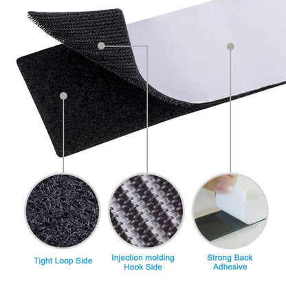 Self Adhesive Hook and Loop Tape (10 pcs)